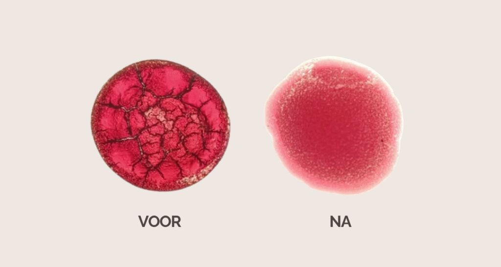 cellen voor en na omega-3